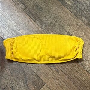 Xhilaration Mustard Bandeau Bikini Top